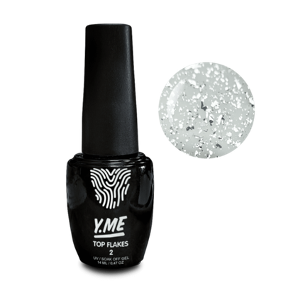 02 Top Flakes (глянцевый ,серебряные хлопья), Y.me