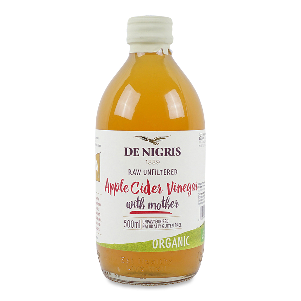 De Nigris Apple Cider Vinegar Unfiltered 500 ml / Уксус яблочный нефильтрованный