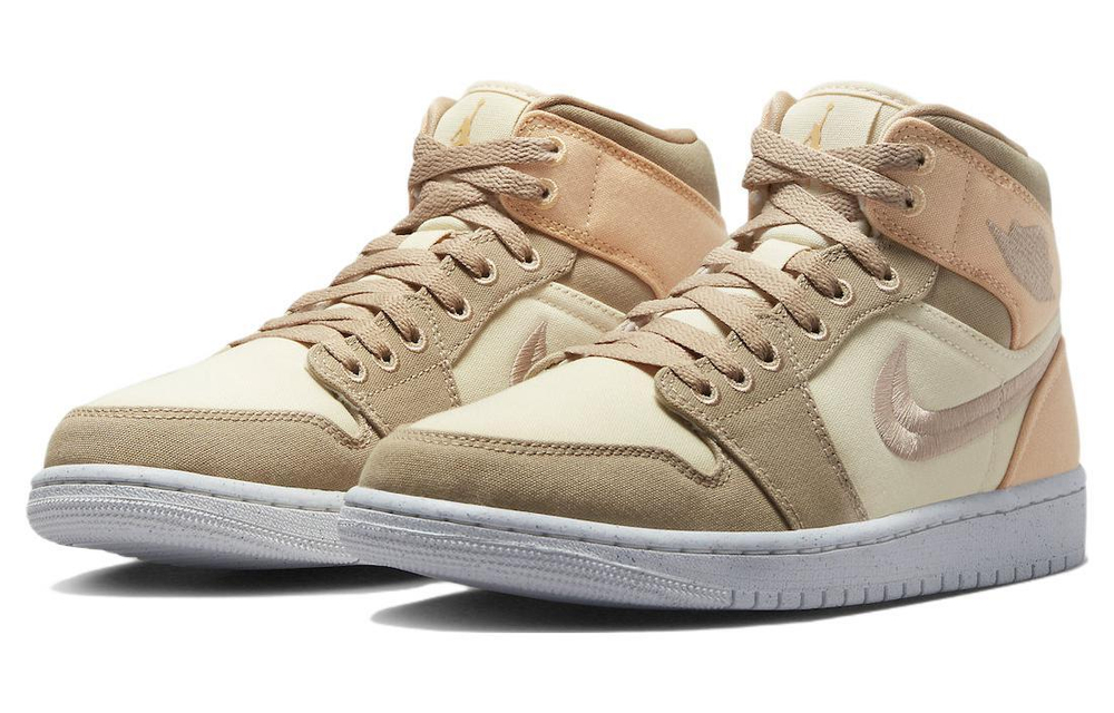 Кроссовки Jordan Air Jordan 1 Se "Canvas Khaki" (Женская размерная сетка)