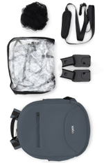 Коляска Agex Life 3 в 1 хромированная рама с автокреслом i-Safe S Grey ALG590 Chrome Grey (Серый)