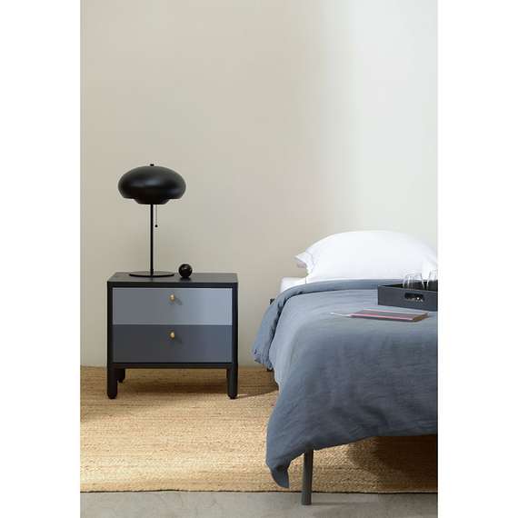 Тумба прикроватная saga, hordur, 55х40х50 см, черная