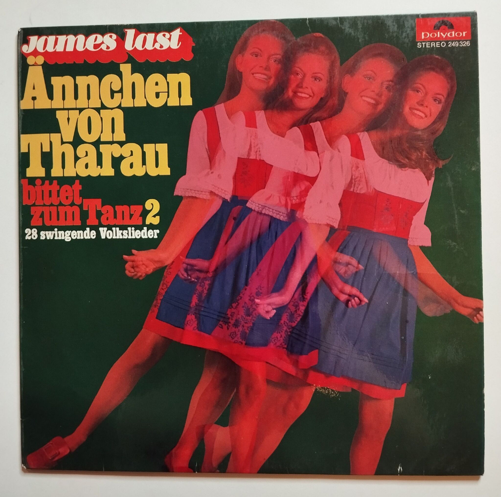 Винтажная виниловая пластинка LP James Last Джеймс Ласт Annchen Von Tharau Bittet Zum Tanz 2 (Germany 1969)