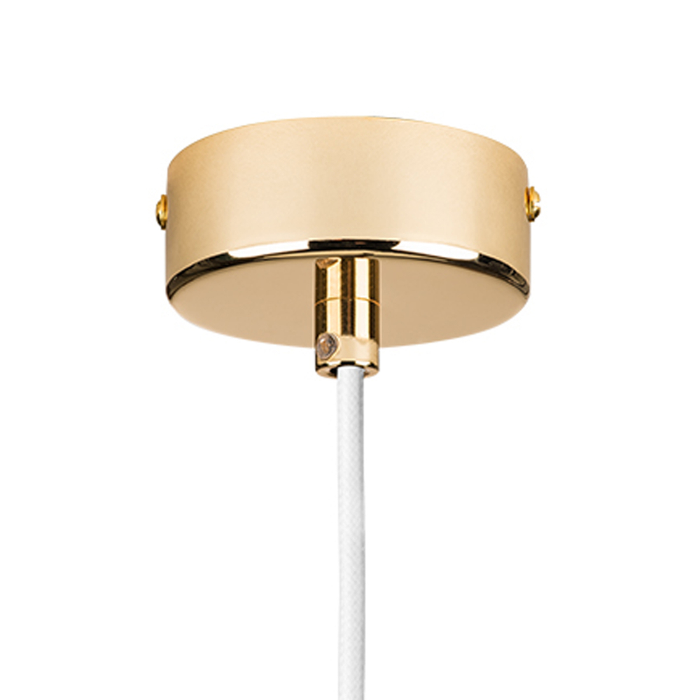 816016 Люстра DUMO 1х40W E14 БЕЛЫЙ МАТОВЫЙ/ЗОЛОТО