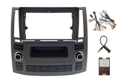 Переходная рамка магнитолы INFINITI FX 35, FX 45 2006-2009 9 дюймов (комплект с проводами)