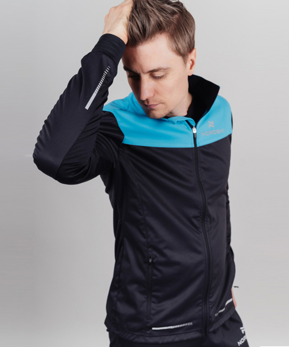 Куртка разминочная NORDSKI PRO Breeze/Black, мужская, NSM544735