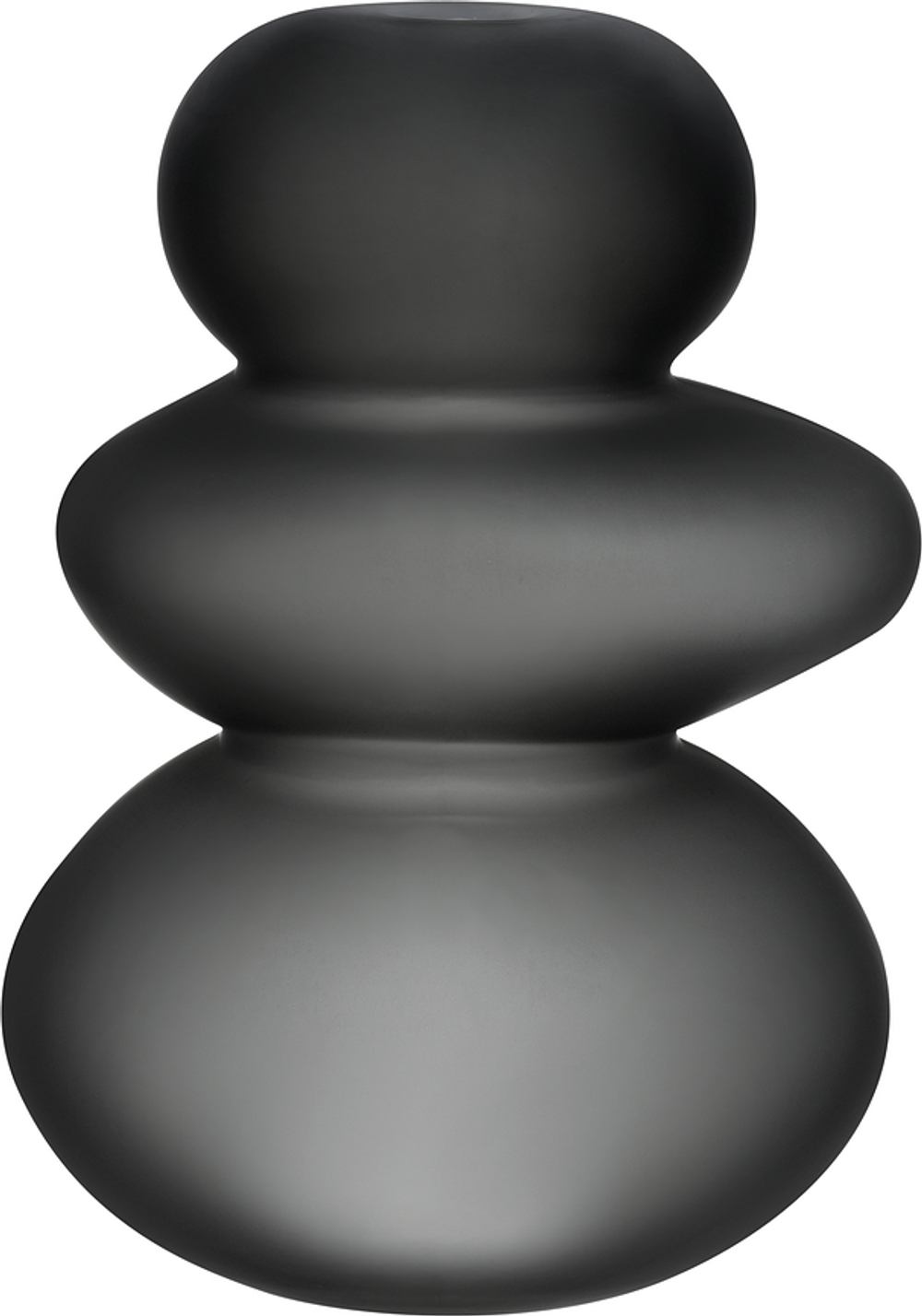 Подсвечник Nude Cairn S, хрусталь, 21,6 14,4 см, серый