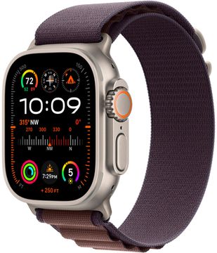 Apple Watch Ultra 2 GPS + Cellular, 49 мм, корпус из титана, ремешок Alpine цвета индиго, размер S