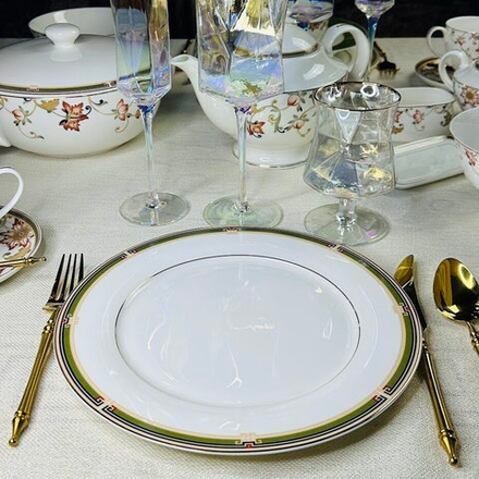 Lenardi 145-384 Набор из 6 тарелок 27см КАССИОПЕЯ в под.уп.(х5)Костяной фарфор