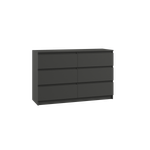 МС Мадера Комод К6М 1200*775*420 (лдсп графит новый)