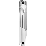 Радиатор алюминиевый ROMMER Plus 500 - 8 секций (подключение боковое, цвет белый)