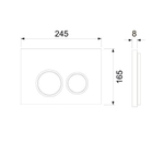 Инсталляция для подвесного унитаза TECEspring, пластиковая панель смыва TECEspring R, черная матовая S955102