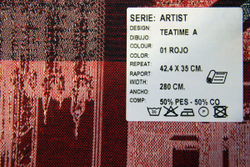 Жаккард Artist TeaTime A 01 Red (Артист Тиатайм Рэд)