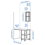 Комбинация для ванной - IKEA ENHET, 101.5х63.5х222 см, белый, ЭНХЕТ ИКЕА