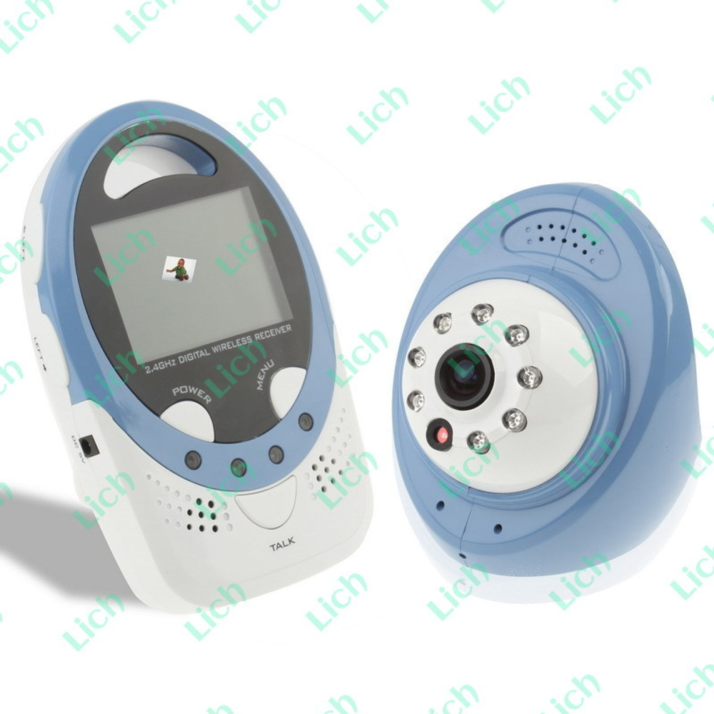 Видеоняня детская с 2.4" ЖК-дисплеем на родительском блоке