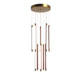 Уценка SL6225.303.10 Светильник подвесной ST-Luce Латунь/Терракотовый, Белый LED 10*6,5W 3000K BRICK