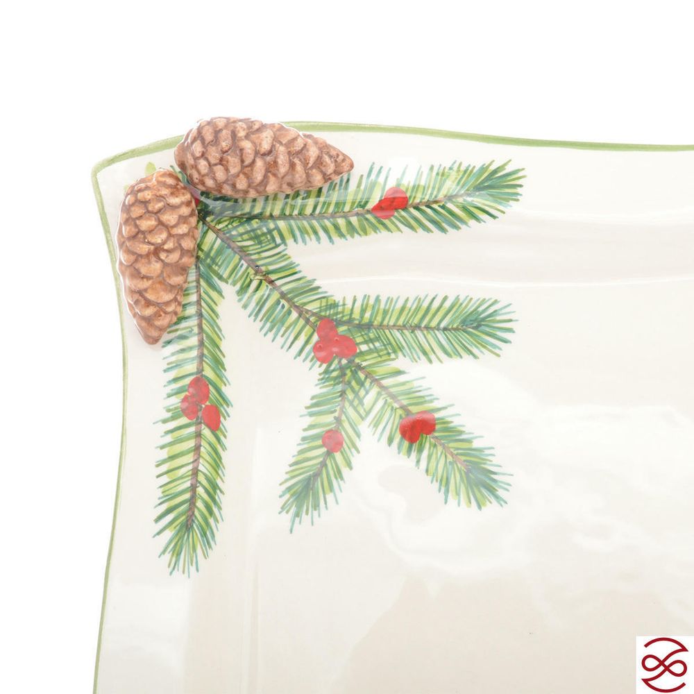 Блюдо квадратное Annaluma Pinecone 25 см