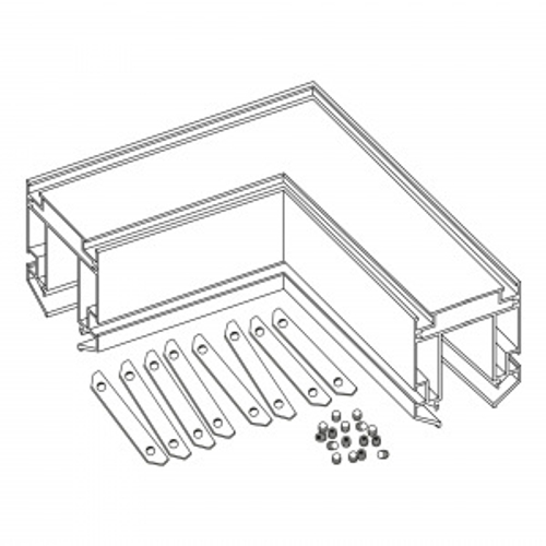 ST015.199.02 Угловой соединитель для ST015.129.02 (S25) ST-Luce Серебристый