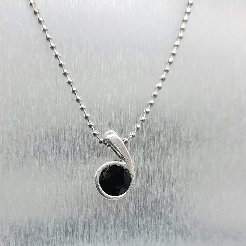 "Муссон" подвеска в серебряном покрытии из коллекции "Ералаш" отJenavi с замком карабин