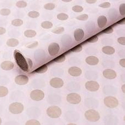 Тишью в рулоне 58см*10м ЗОЛОТОЙ ГОРОШЕК