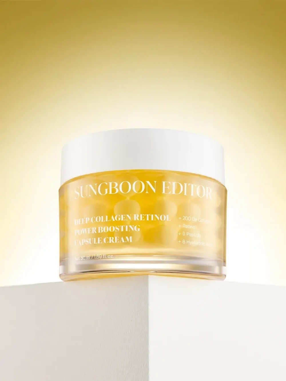 Sungboon Editor Капсульный крем с коллагеном и спикулами для упругости и сияния кожи Deep Collagen Retinol Power Boosting Capsule Cream 50 мл