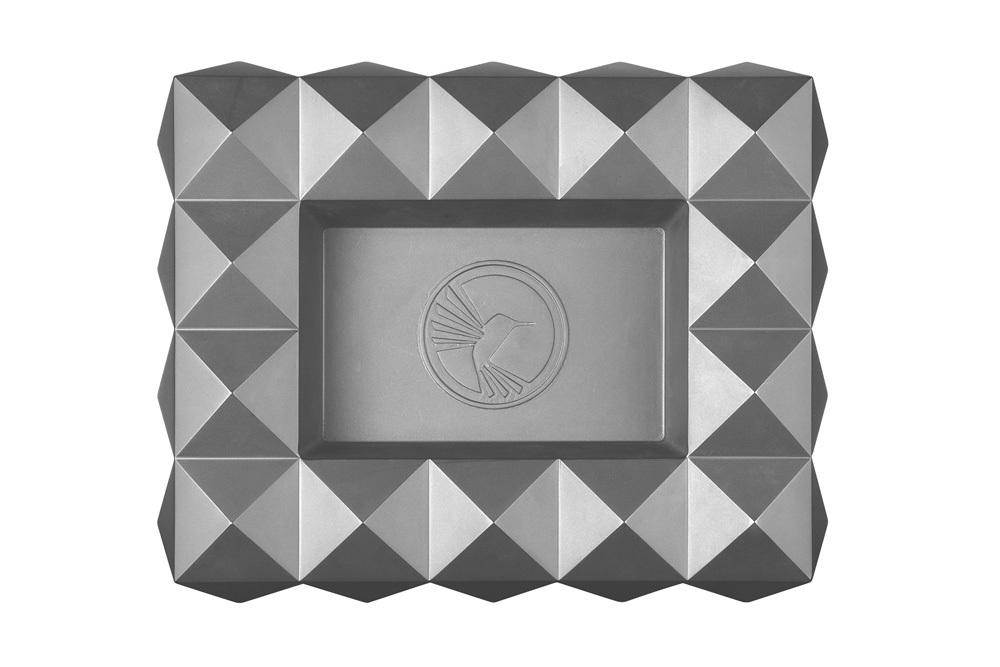 Пепельница Colibri Quasar на 8 сигар, Оружейная сталь