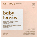ATTITUDE, Baby Leaves™, шампунь и мыло для тела, без запаха, 85 г (3 унции)