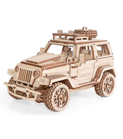 Деревянный конструктор Lemmo Внедорожник «ТРИКС», 148 деталей