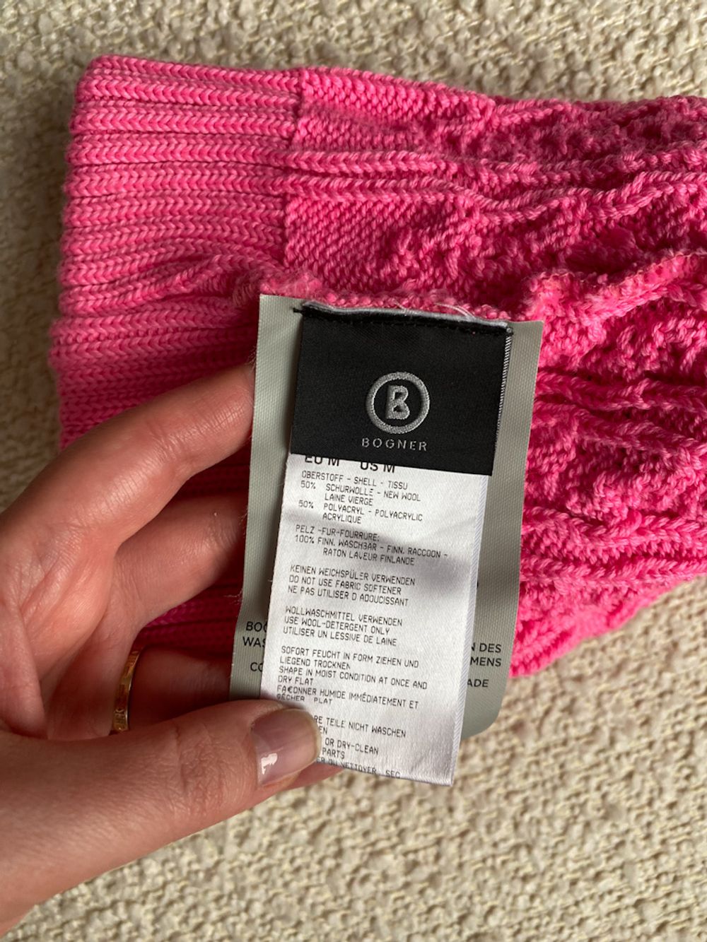 Новая шерстяная шапка Bogner, 128