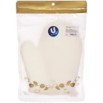 Мочалка - варежка массажная «SANTA MONIKA - SENDU», цвет белый, 18*22см (ZIP пакет)