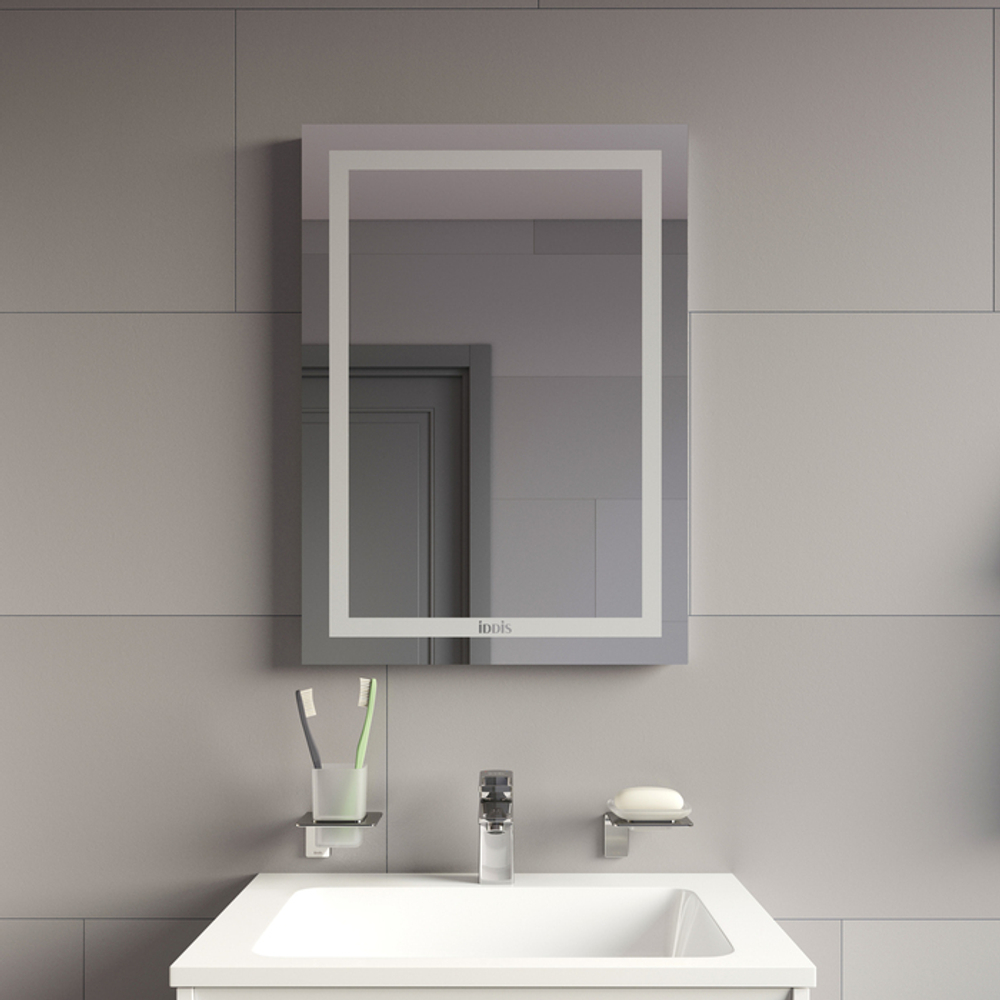 Зеркало с подсветкой и термообогревом IDDIS Zodiac, 50 см, ZOD50T0i98