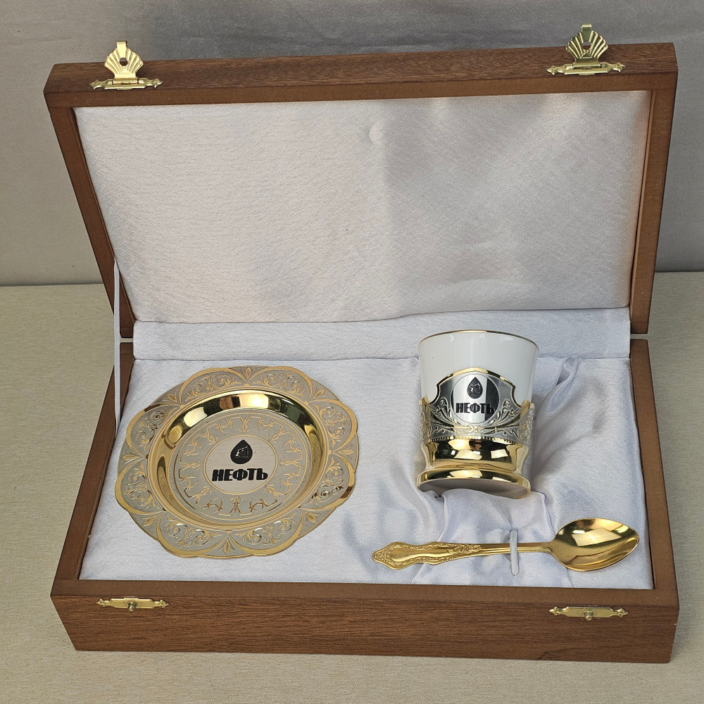 Набор кофейный "Нефть" (Златоуст)