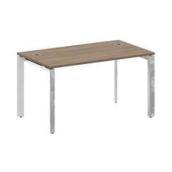 Onix Direct Lux Стол руководителя П-обр. м/к M-O.MP-SRR-3.8 Дуб Аризона/Нержавеющая Сталь/Хром 1380*