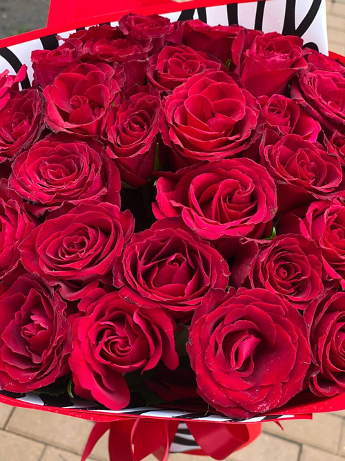 Монобукет из роз 50 см Kenya