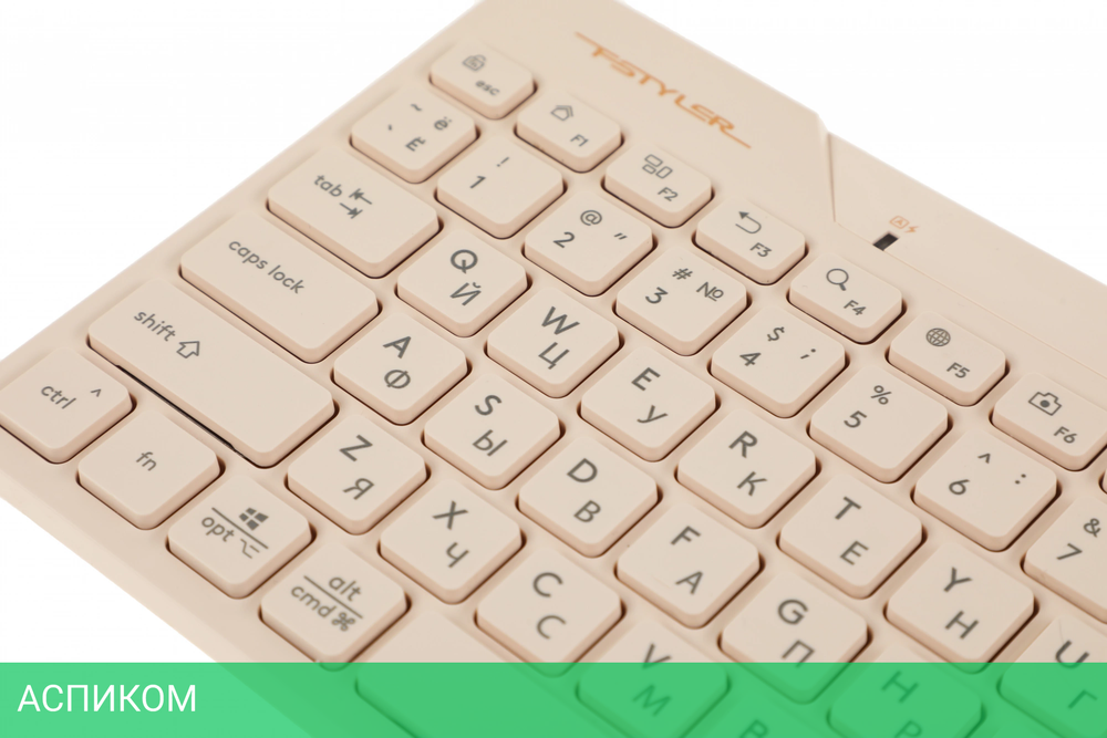 Клавиатура A4Tech Fstyler бежевый (FBK26C AS)