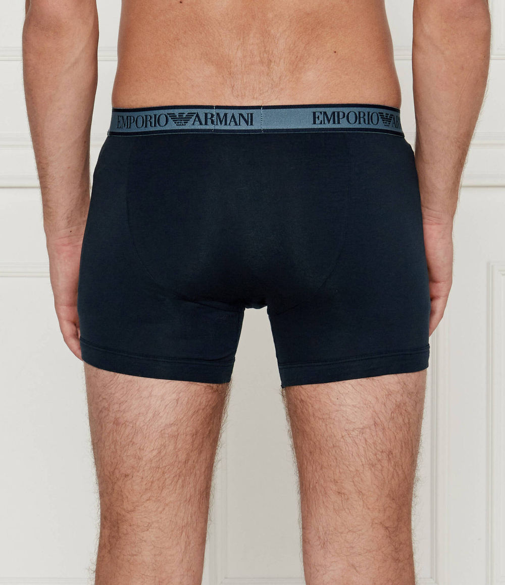 Трусики-боксеры 3шт. Emporio Armani - темно-синий(111473 4F717)