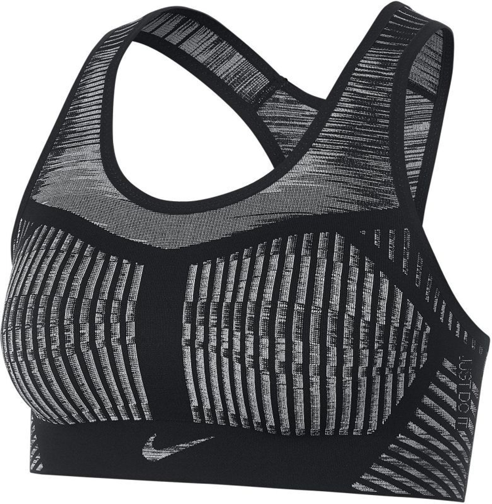 Теннисный бюстгальтер Nike FE/NOM Flyknit Bra W - Gray