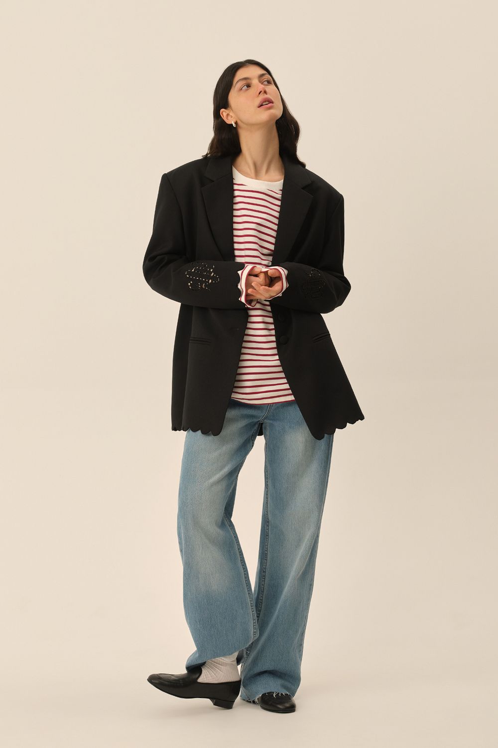 Жакет с ришелье ((Romantic CEO)), черный