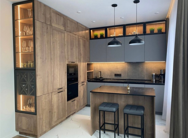 Примеры современных кухонь в дизайне из интернета