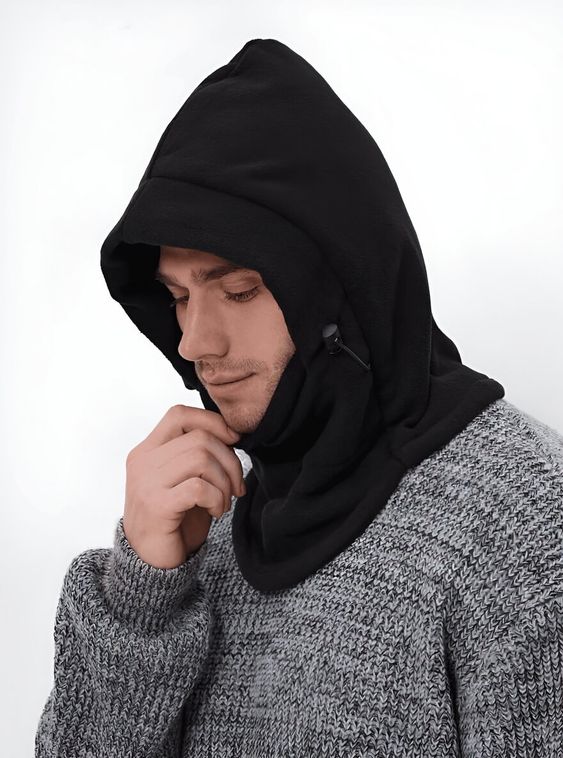 Тактическая балаклава зимняя шапка капор Черный