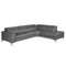 Угловой диван с реклайнером Angel Cerda 5320-R, серая кожа