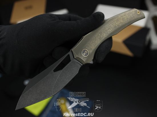 Нож складной WE Knife Ignio WE22042B-2 сталь клинка CPM-20CV, рукоять титан