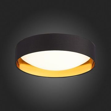SLE201102-01 Светильник потолочный Черный, Золотистый/Белый LED 1*24W 4000K ORBIO