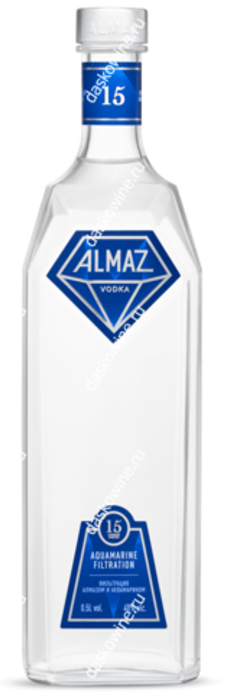 Водка Алмаз 15 0,5 40% АО "Башспирт" Россия
