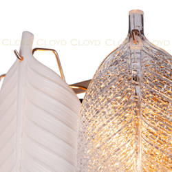 Люстра Cloyd TRAPESUND C19 / Ø62 см - бел.керамика - золото (арт.10662)