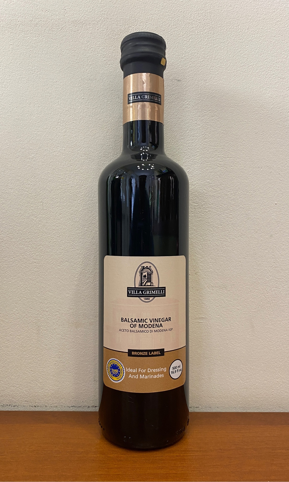 Бальзамический уксуc Villa Grimelli I.G.P. моденский, Bronze Label 1 год выдержки,  500 мл,  250 мл Италия