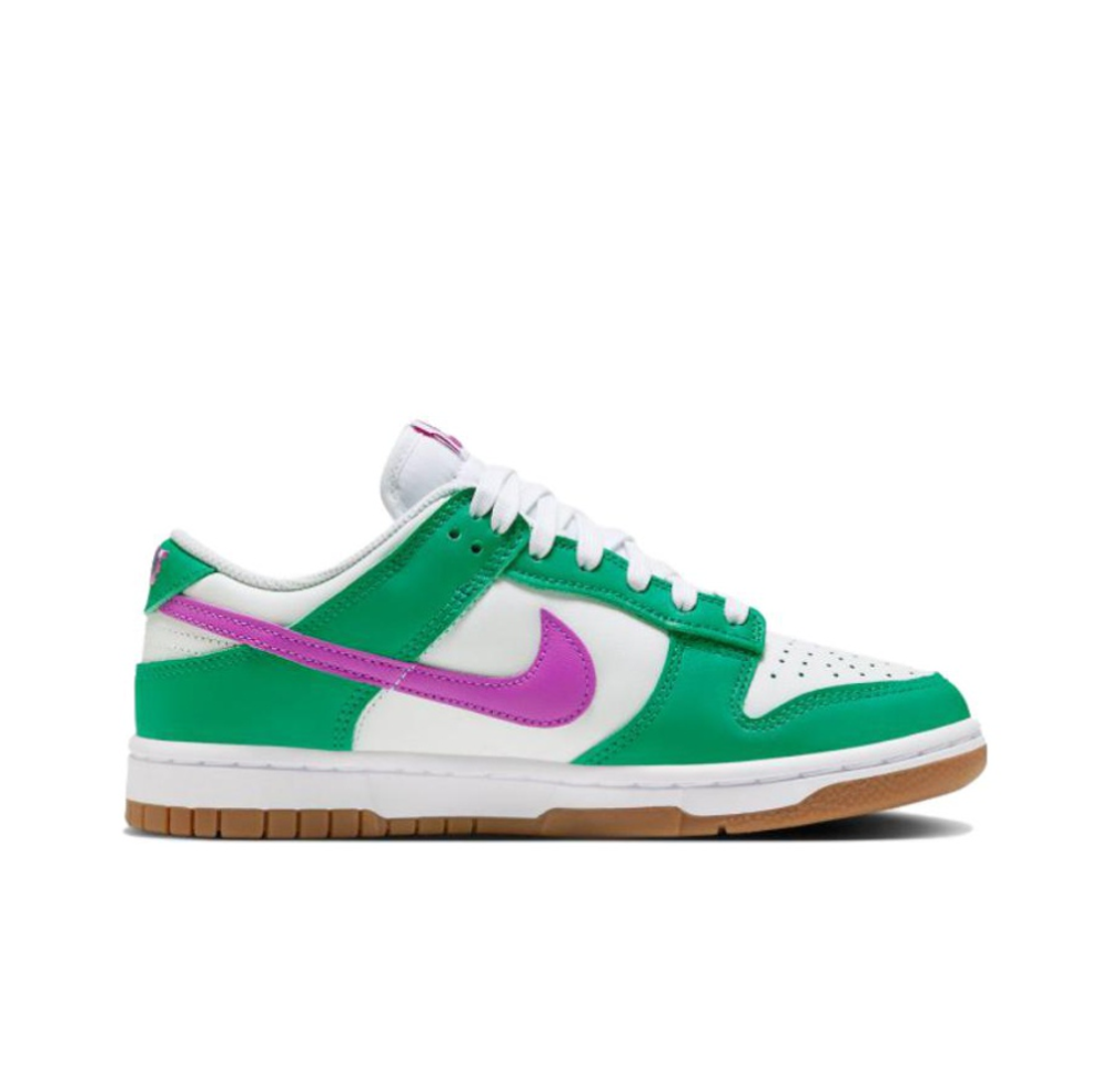 Женские кроссовки Nike Dunk Low 'White Stadium Green Fuchsia' FD9922-151
