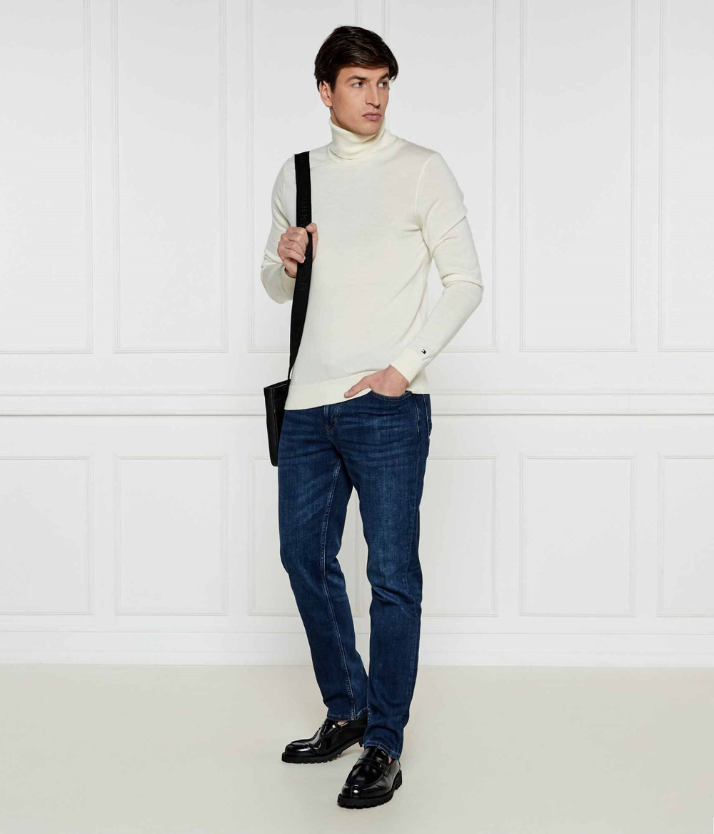 Хлопковый гольф Tommy Hilfiger - кремовый(MW0MW36537)