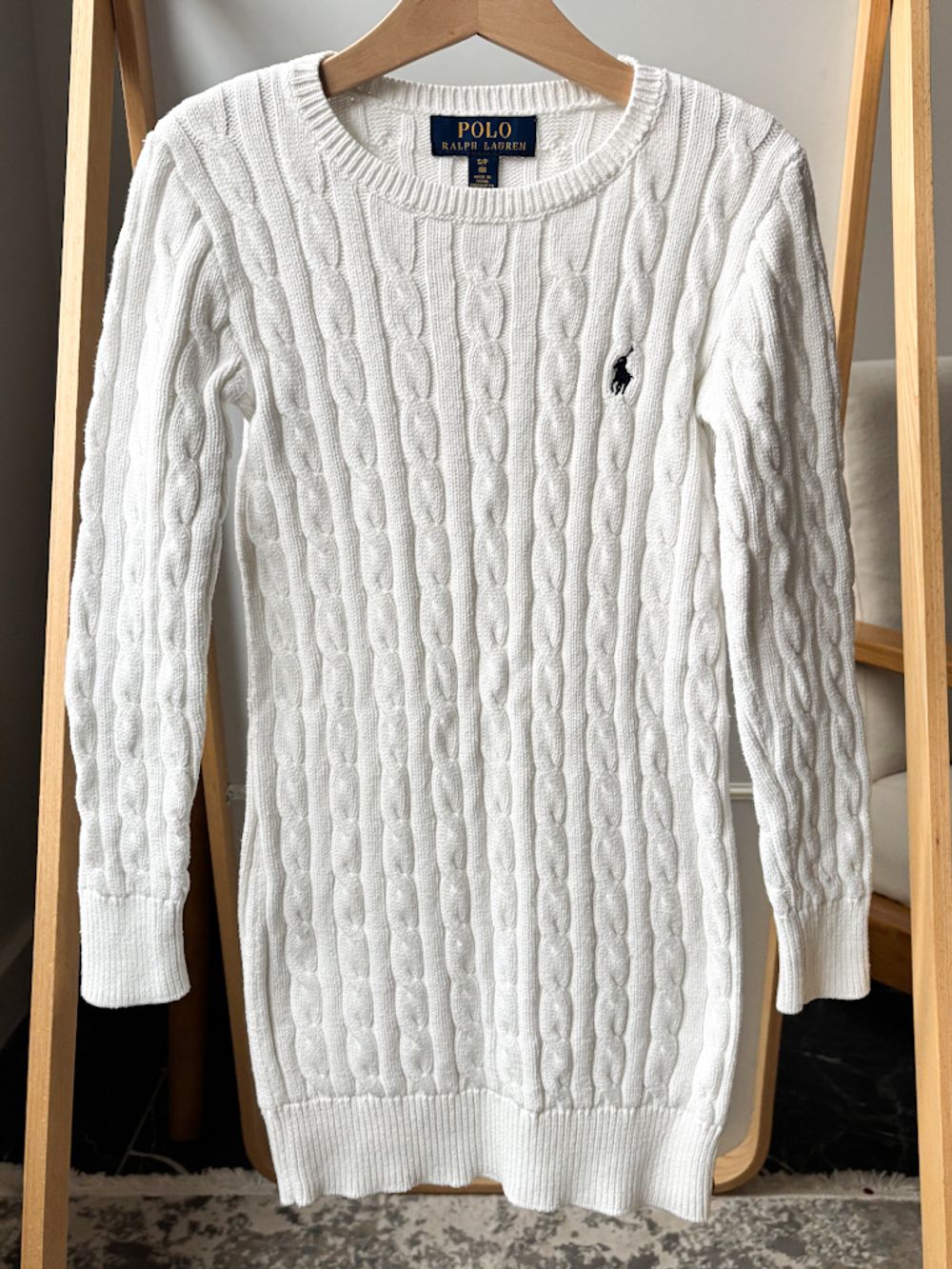 Хлопковое платье-свитер Polo Ralph Lauren , 128