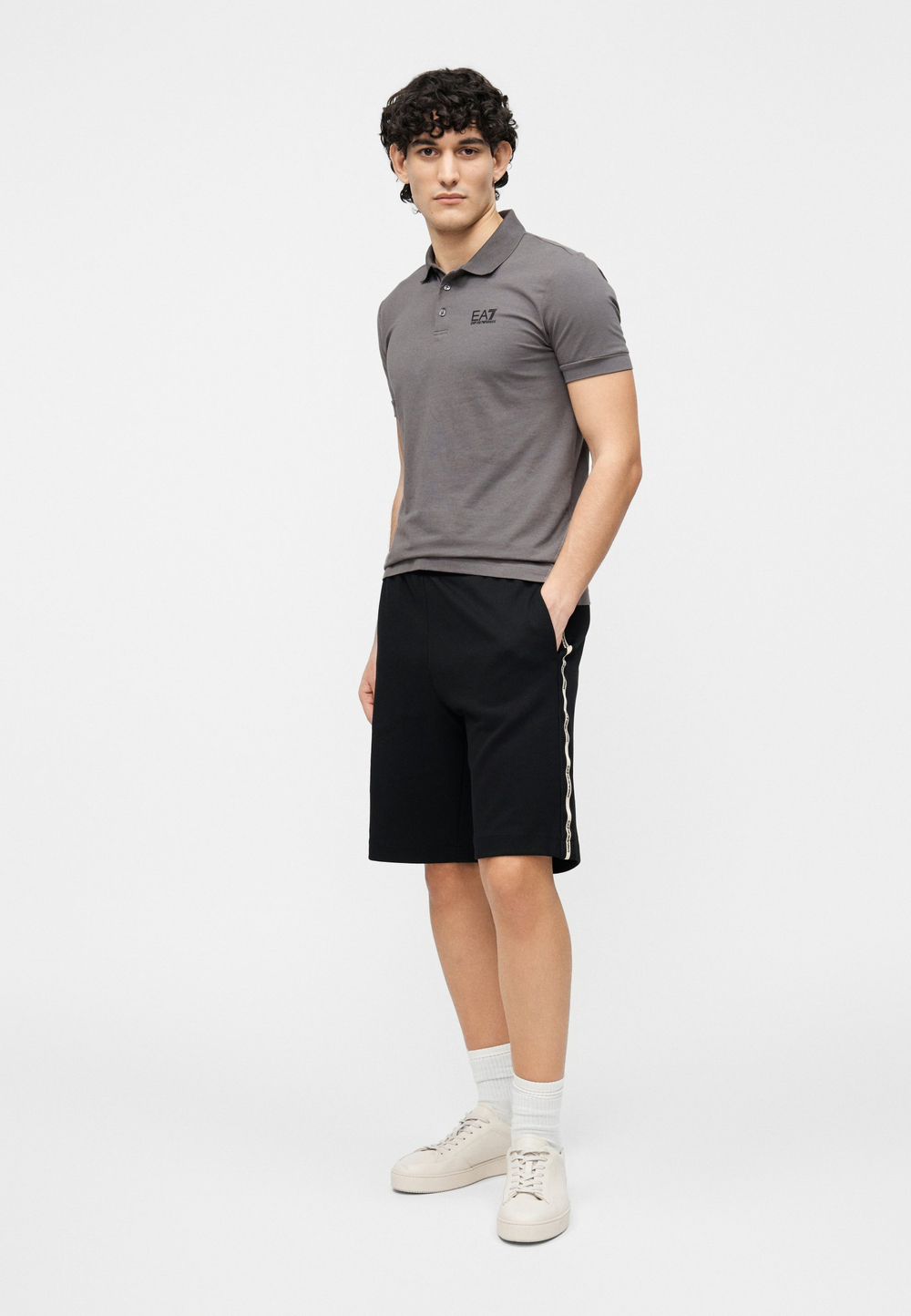 EA7 Emporio Armani Футболка-поло - Серый
