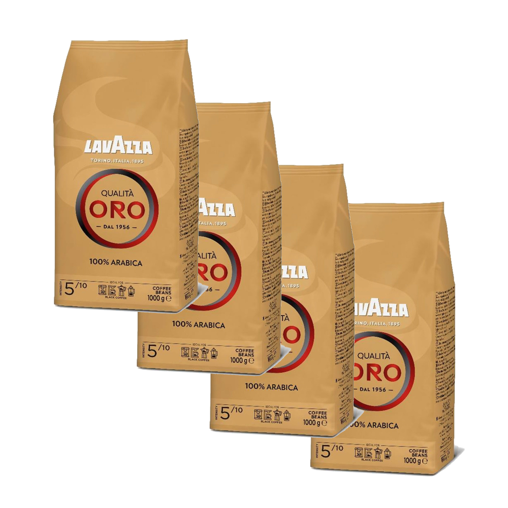 кофе в зернах LavAzza Qualita Oro, 1 кг (Лавацца) х 4 шт